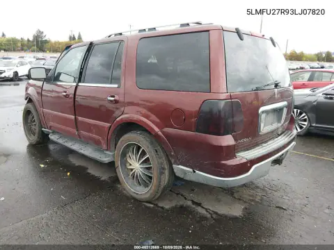 2003 Lincoln Navigator VIN 5LMFU27R93LJ07820 фото 3