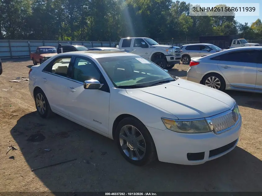 2006 Lincoln Zephyr VIN 3LNHM26156R611939 фото 2