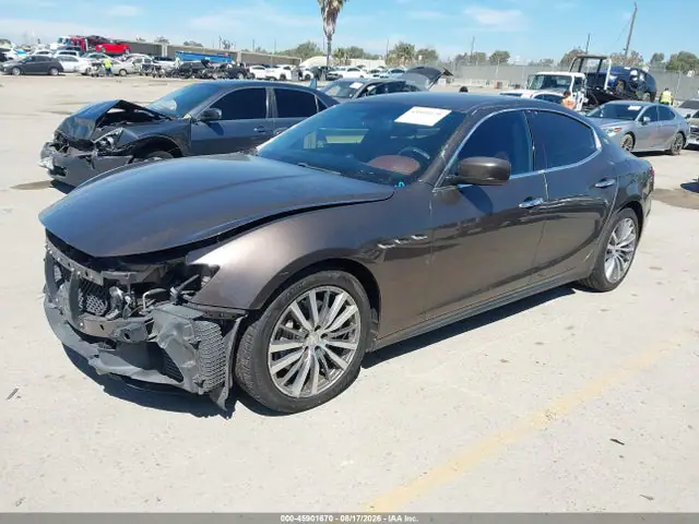 ZAM57XSAXG1169958 — 2016 Maserati Ghibli, фото 2 с аукциона IAAI 14.10.2026, Передняя часть