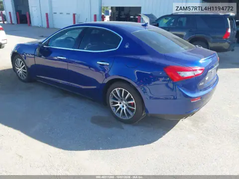 2017 Maserati Ghibli S Q4 VIN ZAM57RTL4H1194772 фото 4