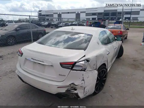 ZAM57XSA1NX399785 — 2022 Maserati Ghibli, фото 4 с аукциона IAAI, Не указано