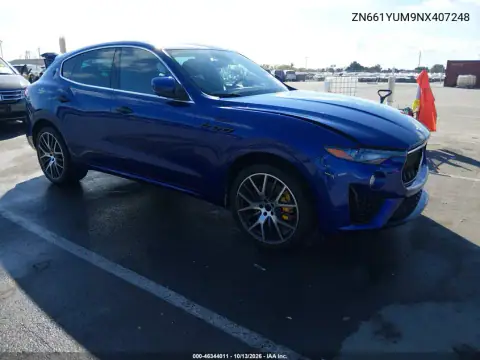 ZN661YUM9NX407248 — 2022 Maserati Levante, Левая сторона, фото до ремонта