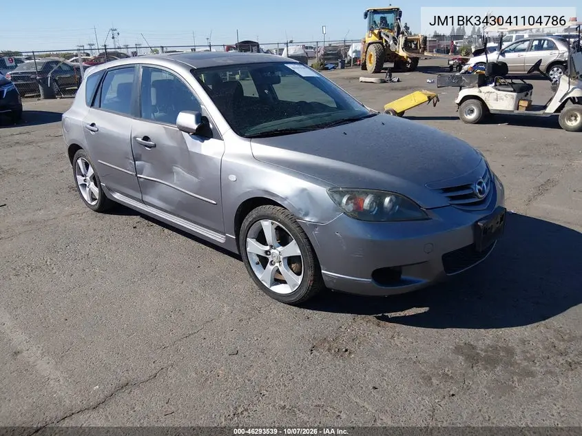 2004 Mazda Mazda3 S VIN JM1BK343041104786 фото 2