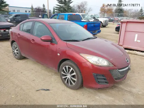 2010 Mazda 3 I VIN JM1BL1SF2A1178771 фото 2