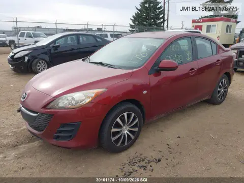 2010 Mazda 3 I VIN JM1BL1SF2A1178771 фото 3