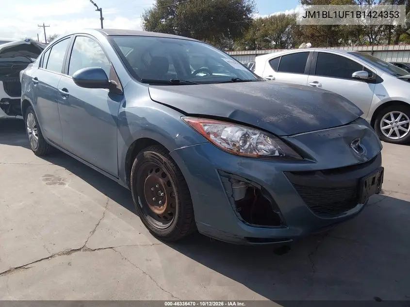 2011 Mazda Mazda3 I Sport VIN JM1BL1UF1B1424353 фото 1