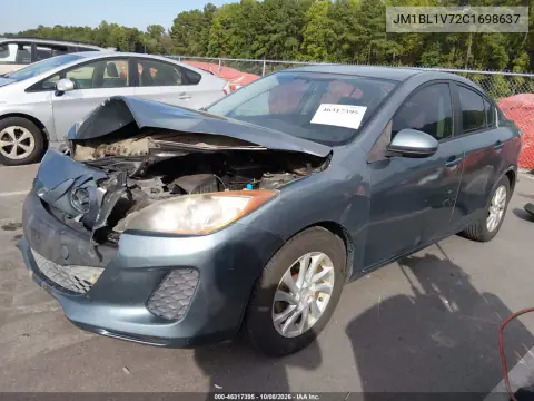 2012 Mazda Mazda3 I Touring VIN JM1BL1V72C1698637 фото 2