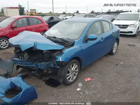 2013 Mazda 3 I VIN JM1BL1UF0D1753192 фото 2