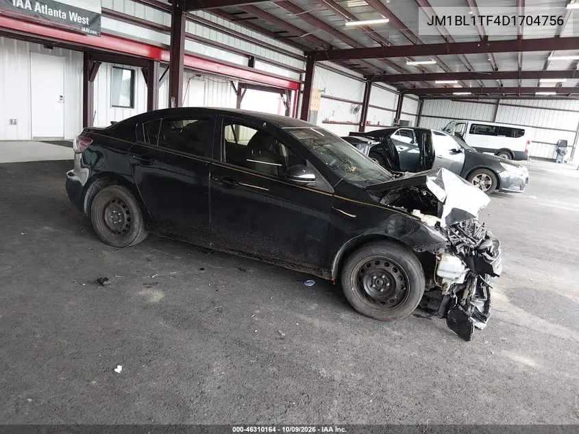 2013 Mazda Mazda3 I Sv VIN JM1BL1TF4D1704756 фото 1