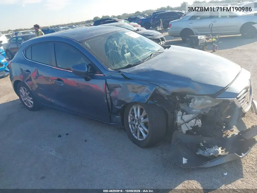 2015 Mazda Mazda3 I Touring VIN 3MZBM1L71FM190986 фото 1