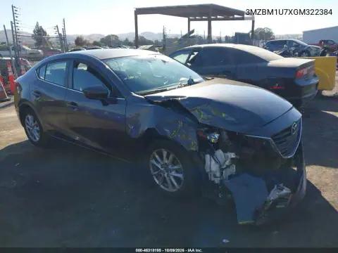 3MZBM1U7XGM322384 — 2016 Mazda 3, Передняя часть, фото до ремонта