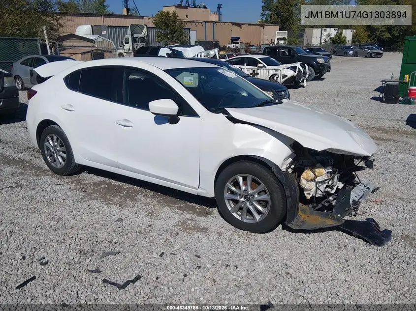 JM1BM1U74G1303894 Mazda 3 2016 — повреждение Передняя часть, фото до ремонта