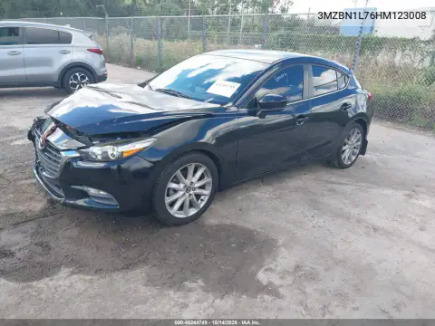 3MZBN1L76HM123008 — 2017 Mazda 3, фото 2 с аукциона IAAI, Передняя часть справа