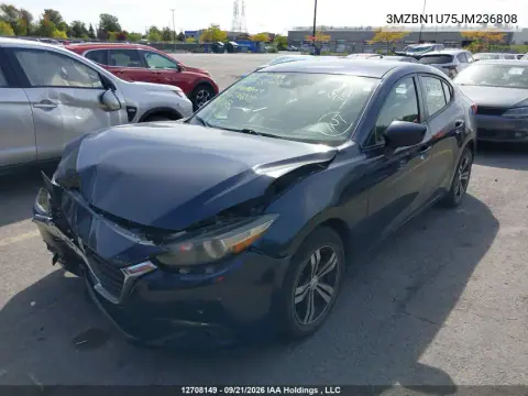 2018 Mazda Mazda3 Gx VIN 3MZBN1U75JM236808 фото 2