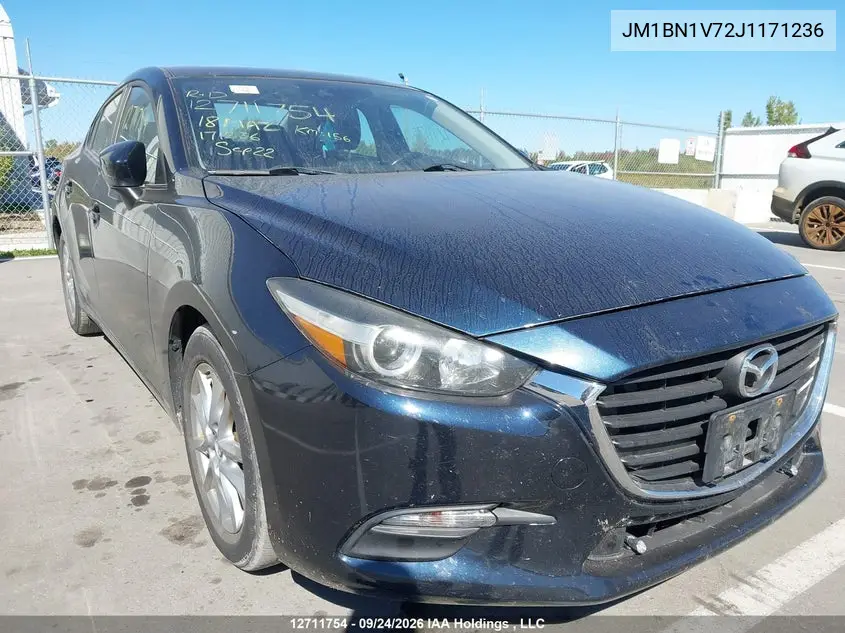 2018 Mazda Mazda3 VIN JM1BN1V72J1171236 фото 2