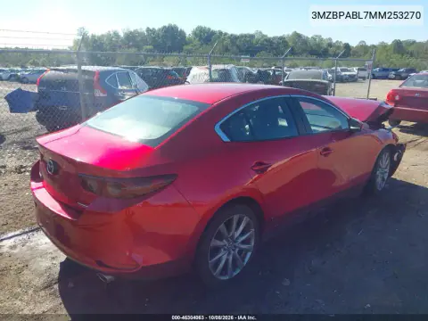 2021 Mazda Mazda3 Select VIN 3MZBPABL7MM253270 фото 4