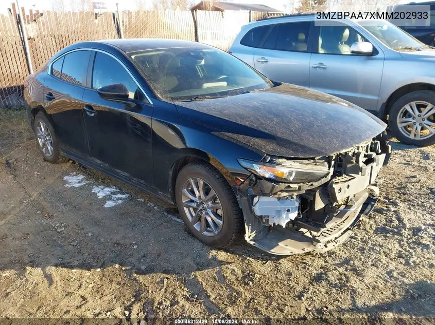 2021 Mazda Mazda3 2.0 VIN 3MZBPAA7XMM202933 фото 2