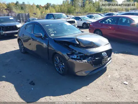 JM1BPAKM4P1608148 — 2023 Mazda 3, Передняя часть, фото до ремонта