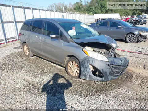 JM1CW2BL8C0104593 — 2012 Mazda 5, Передняя часть, фото до ремонта