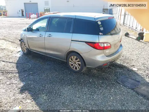 2012 Mazda Mazda5 Sport VIN JM1CW2BL8C0104593 фото 3