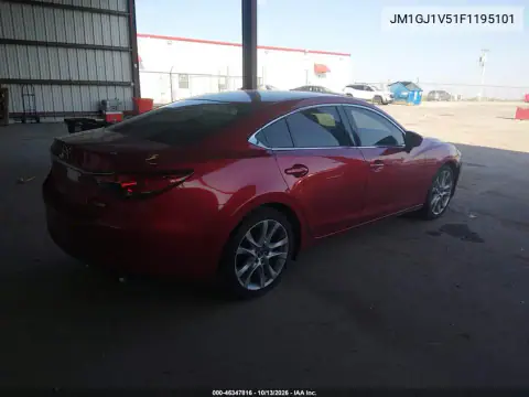 JM1GJ1V51F1195101 — 2015 Mazda 6, фото 5 с аукциона IAAI, Передняя часть
