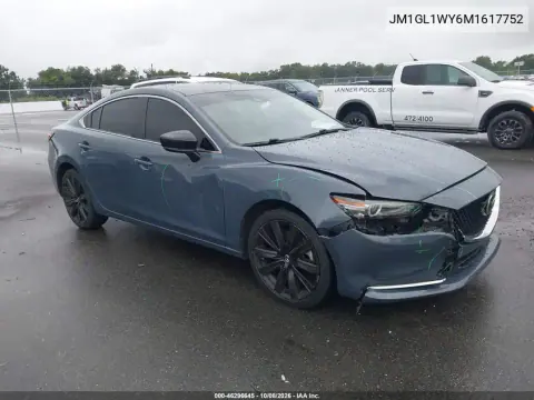 2021 Mazda Mazda6 Carbon Edition VIN JM1GL1WY6M1617752 фото 2