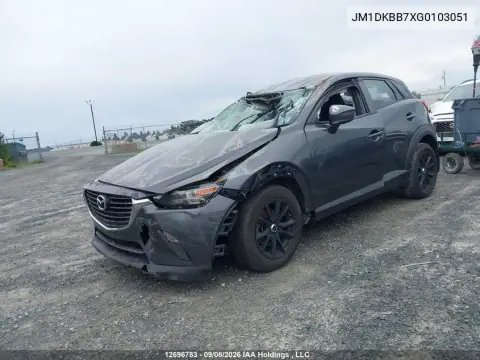 2016 Mazda Cx-3 Sport VIN JM1DKBB7XG0103051 фото 2