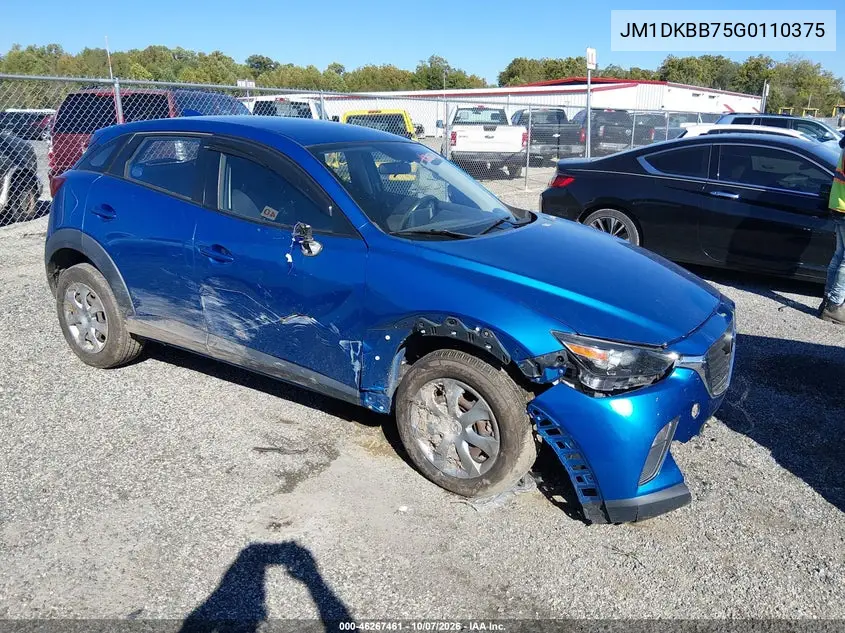 2016 Mazda Cx-3 Sport VIN JM1DKBB75G0110375 фото 2
