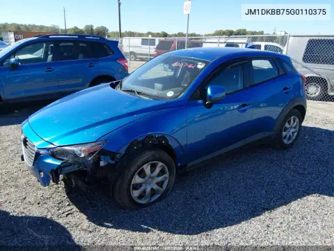 2016 Mazda Cx-3 Sport VIN JM1DKBB75G0110375 фото 3
