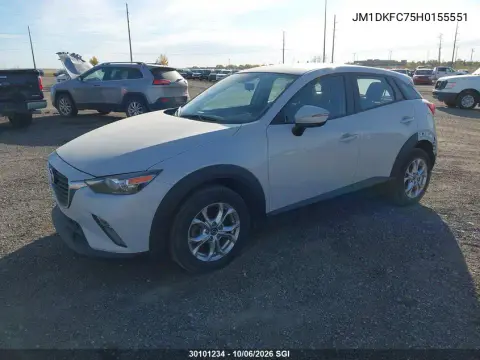 2017 Mazda Cx-3 Touring VIN JM1DKFC75H0155551 фото 3