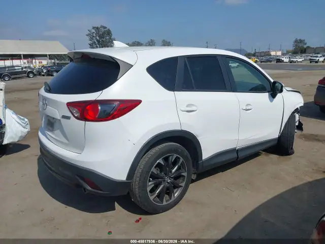 JM3KE2DY5G0763459 — 2016 Mazda CX-5 Grand Touring, фото 4 с аукциона IAAI 30.09.2026, Передняя часть справа