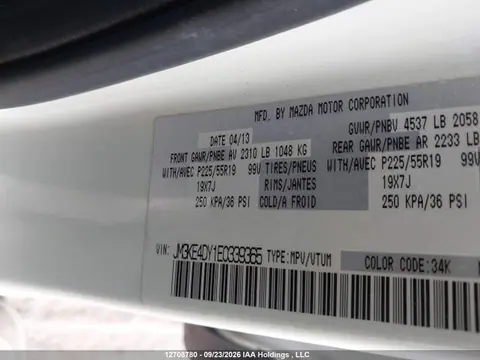 2014 Mazda Cx -5 Gt 4dr Awd VIN JM3KE4DY1E0339365 фото 9