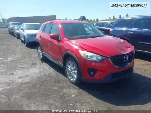 JM3KE4DY1E0399677 — 2014 Mazda CX-5, Передняя часть, фото до ремонта