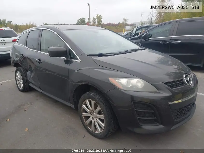 2010 Mazda Cx-7 VIN JM3ER2W51A0351518 фото 1