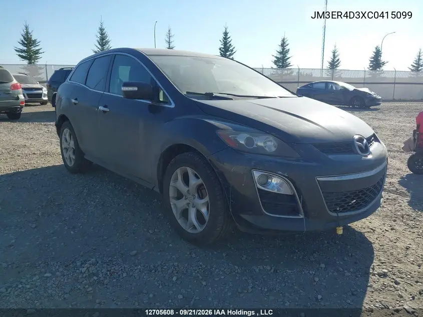 2012 Mazda Cx-7 VIN JM3ER4D3XC0415099 фото 2
