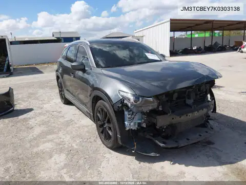 JM3TCBEY7K0303138 — 2019 Mazda CX-9, Передняя часть, фото до ремонта