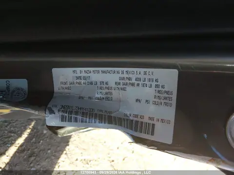 2017 Mazda Mazda3 Gs VIN 3MZBN1L73HM141336 фото 19