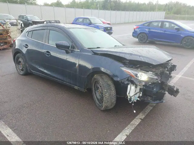 JM1BM1M32G1317337 — 2016 Mazda MAZDA3 GT, Передняя часть (Front), фото до ремонта