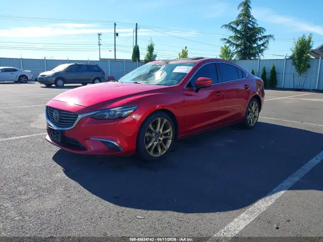 JM1GL1W51H1117039 — 2017 Mazda MAZDA6 Grand Touring, фото 2 с аукциона IAAI 13.10.2026, Передняя часть