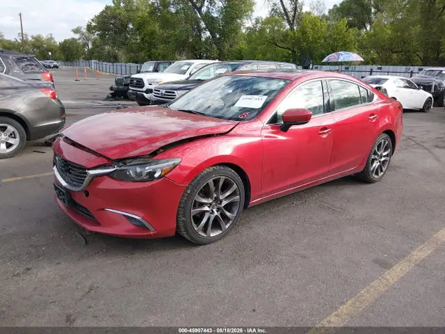 JM1GL1W54H1126415 — 2017 Mazda MAZDA6 Grand Touring, фото 2 с аукциона IAAI 01.10.2026, Передняя часть