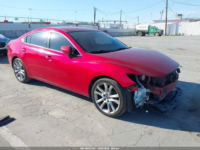 JM1GJ1V55F1195702 — 2015 Mazda MAZDA6 I Touring, Передняя часть (Front End), фото до ремонта