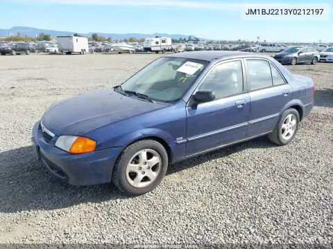 JM1BJ2213Y0212197 — 2000 Mazda Protege, фото 3 с аукциона IAAI, Естественный износ