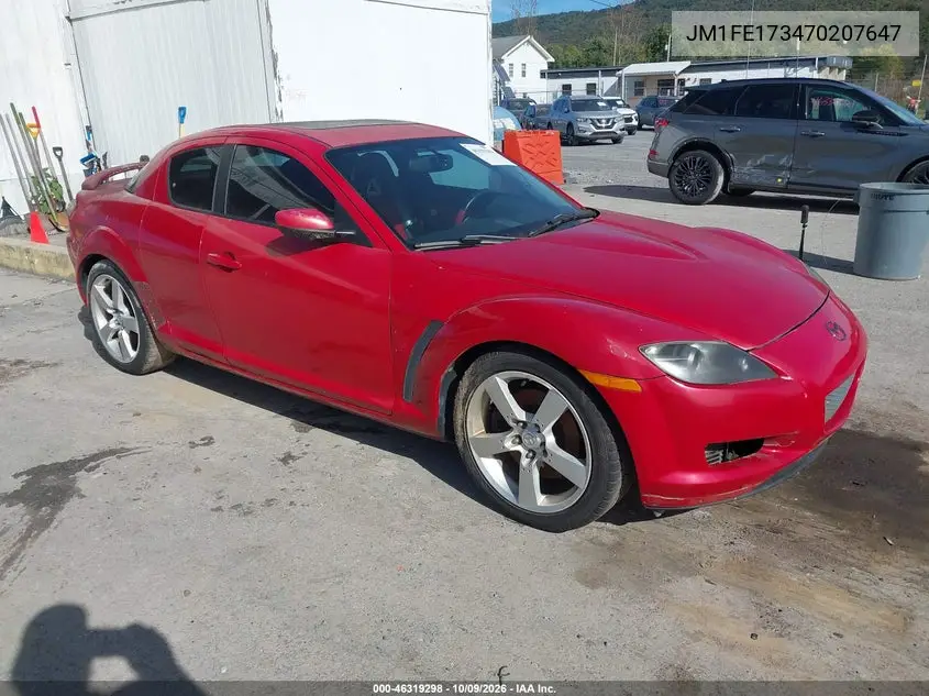 2007 Mazda Rx-8 Grand Touring VIN JM1FE173470207647 фото 1