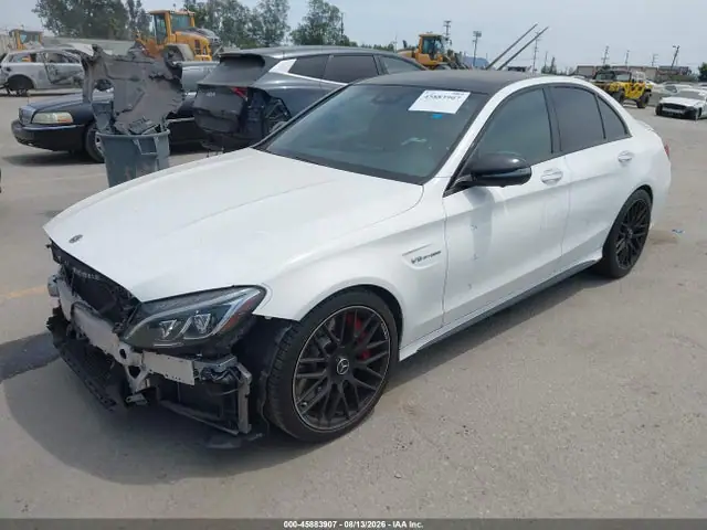 2018 Mercedes-Benz Amg C 63 S VIN 55SWF8HB5JU259792 фото 2