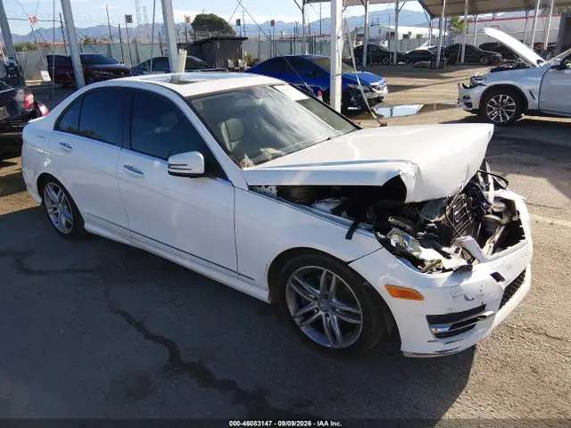 WDDGF4HB5EG253376 — 2014 Mercedes-Benz C 250 Sport, Передняя часть (Front End), фото до ремонта
