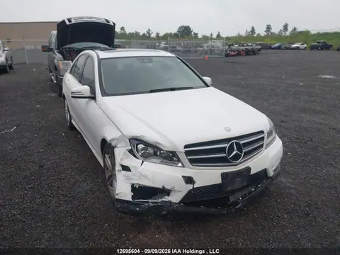 WDDGF8AB7EA907055 — 2014 Mercedes-Benz C 300 4MATIC, Передняя часть (Front), фото до ремонта