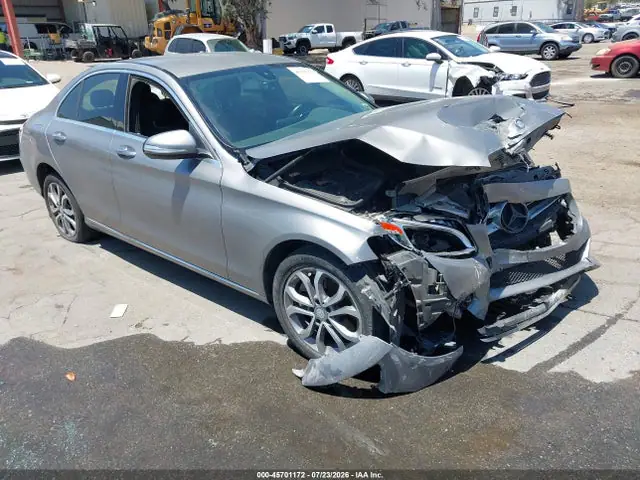 55SWF4KBXFU055787 — 2015 Mercedes-Benz C 300 4MATIC, Передняя часть (Front End), фото до ремонта