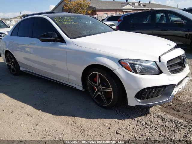 55SWF4KB1HU225442 — 2017 Mercedes-Benz C 300 4MATIC, Подтопление (Water), фото до ремонта
