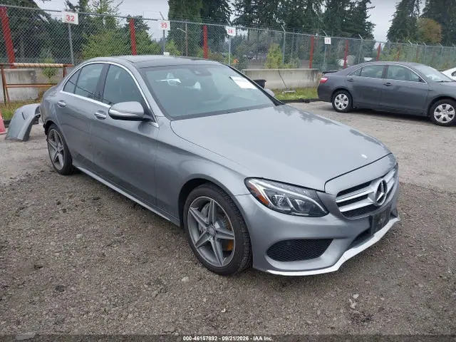 55SWF4KB4FU062881 — 2015 Mercedes-Benz C 300 Sport 4MATIC, Задняя часть (Rear), фото до ремонта