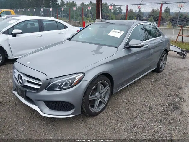 55SWF4KB4FU062881 — 2015 Mercedes-Benz C 300 Sport 4MATIC, фото 2 с аукциона IAAI 14.10.2026, Задняя часть